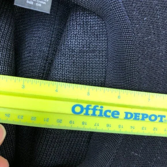 Women's Knit Sun Hat Fedora Women's Black Packable Travel Cap Cotton Blend - Picture 7 of 9